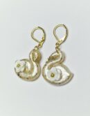 Boucles cygnes, cygnes blancs, cygne.