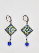 Boucles d'oreilles bleues