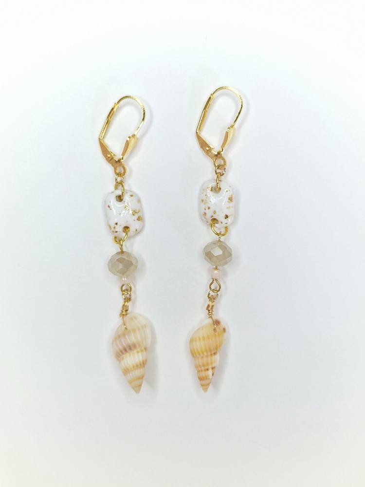 Boucles d'oreilles coquillages