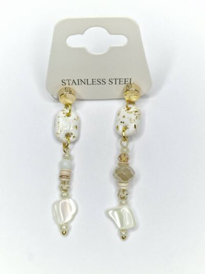 Boucles asymétriques longues. Nacre