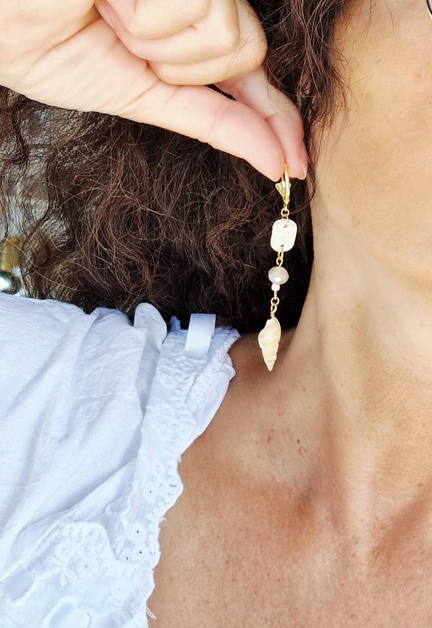 Boucles Dormeuse coquillages Viesty – Image 2