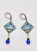 Boucles d'oreilles bleues