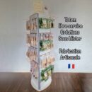 présentoir à bijoux trois faces + picots