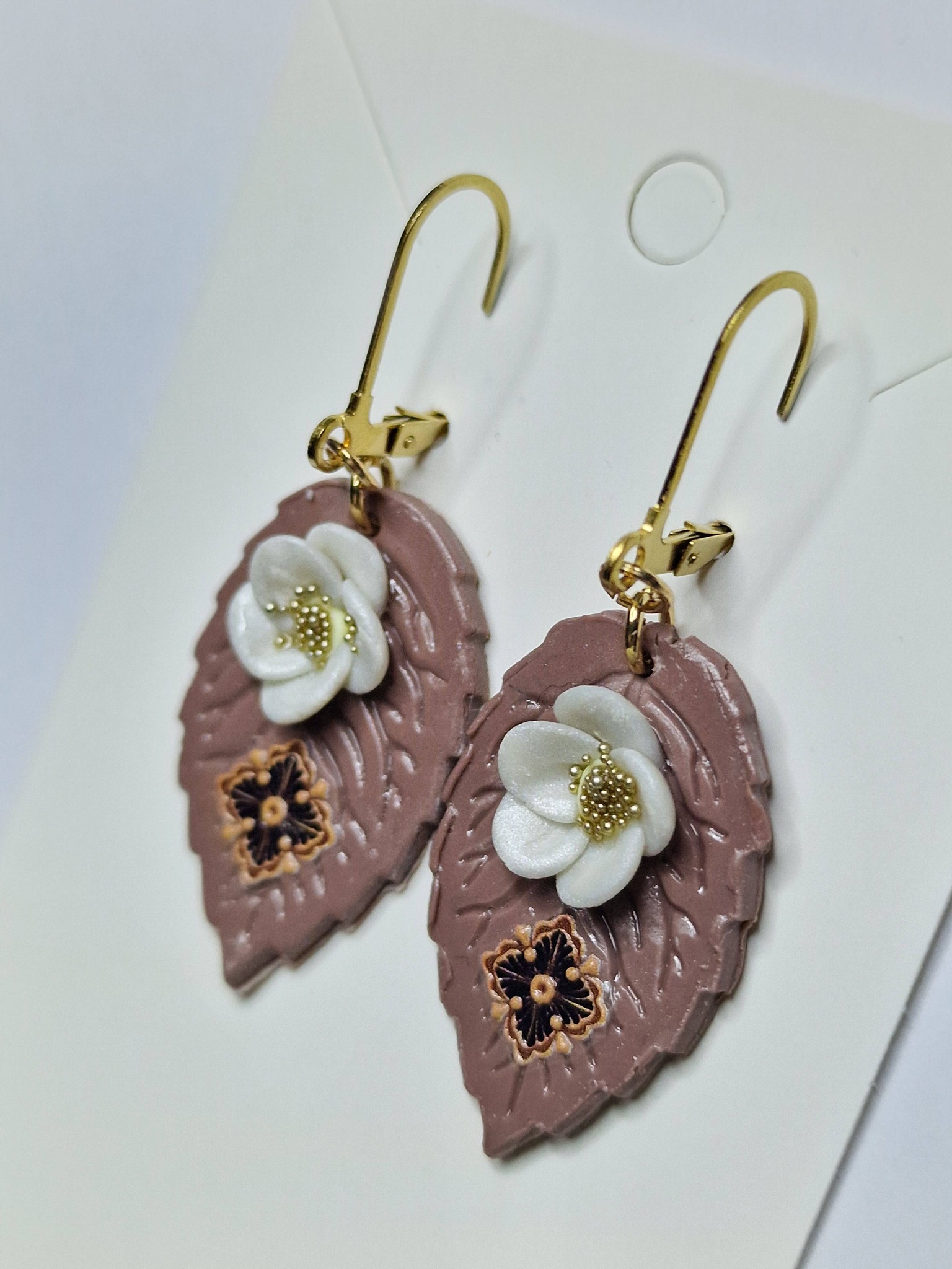 Boucles d'oreilles Volcan d'été – Image 3