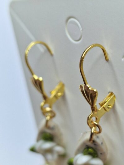 Boucles d'oreilles écrue s