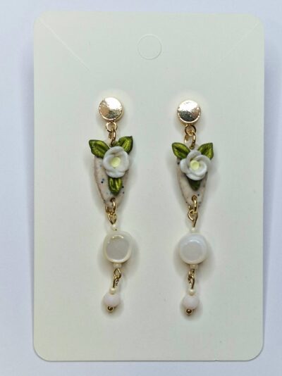 Boucles d'oreilles écrues