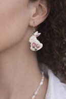 Boucles d'oreilles blanches