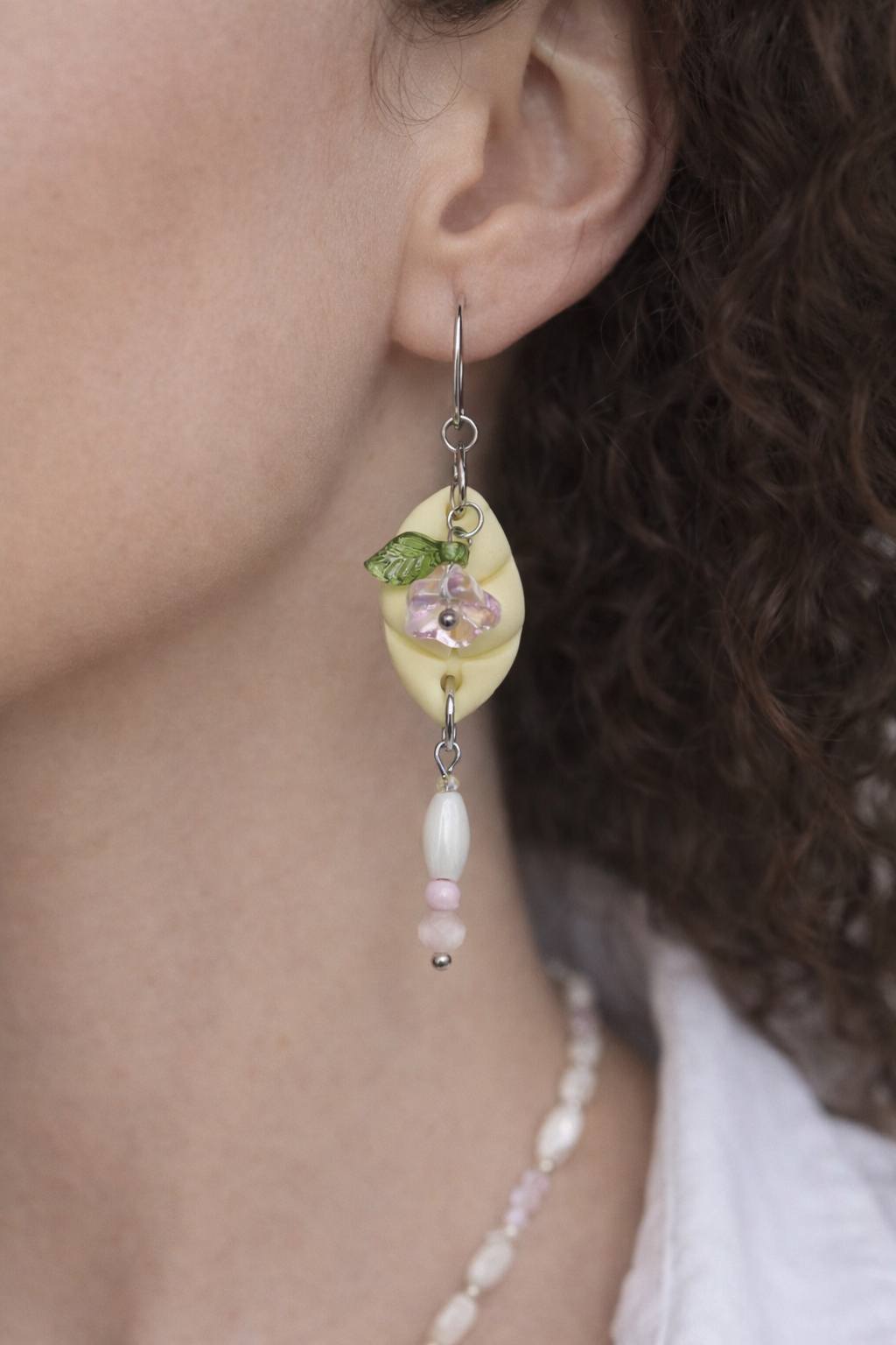 Boucles d'oreilles Vanille F