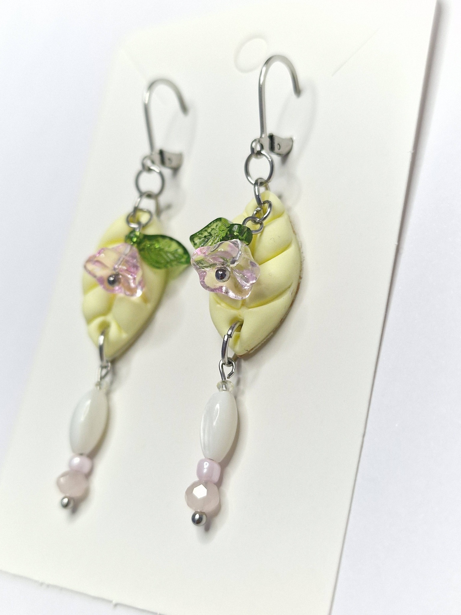 boucles d'oreilles vanille